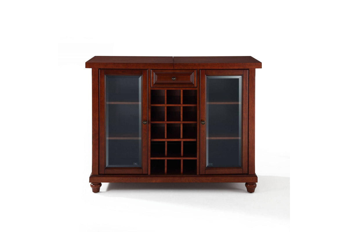 Vintage Mahogany Sliding Top Bar Cabinet H7910