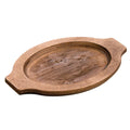 Walnut Stained Underliner for 10 x 7.5 Inch Oval Serving Griddle X460