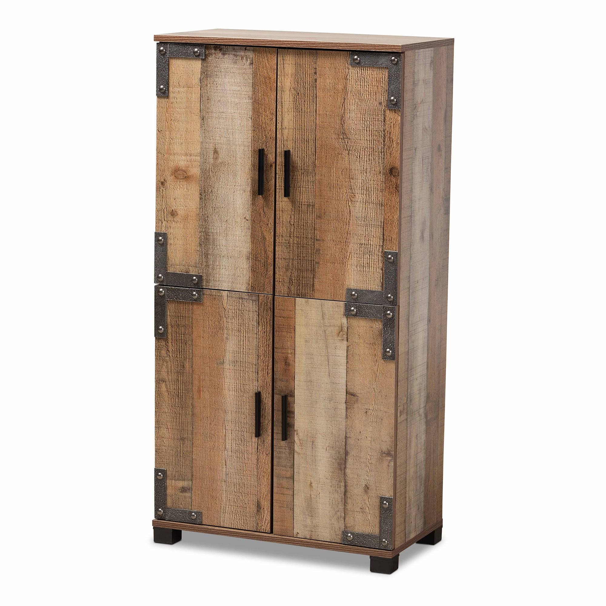 4-Door Wood Shoe Cabinet Z6169