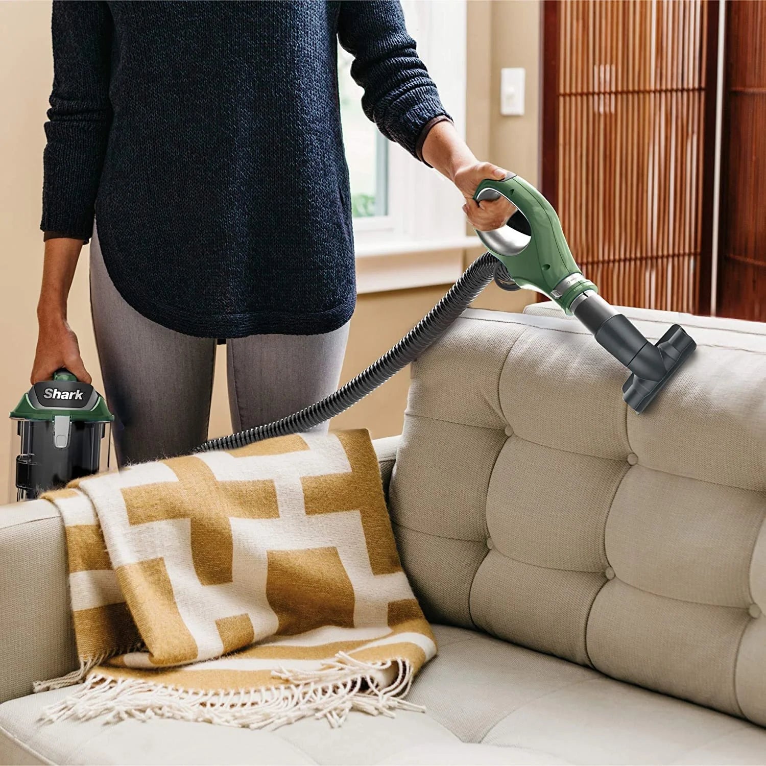 Sage Green Bagless Upright Vacuum Z9713