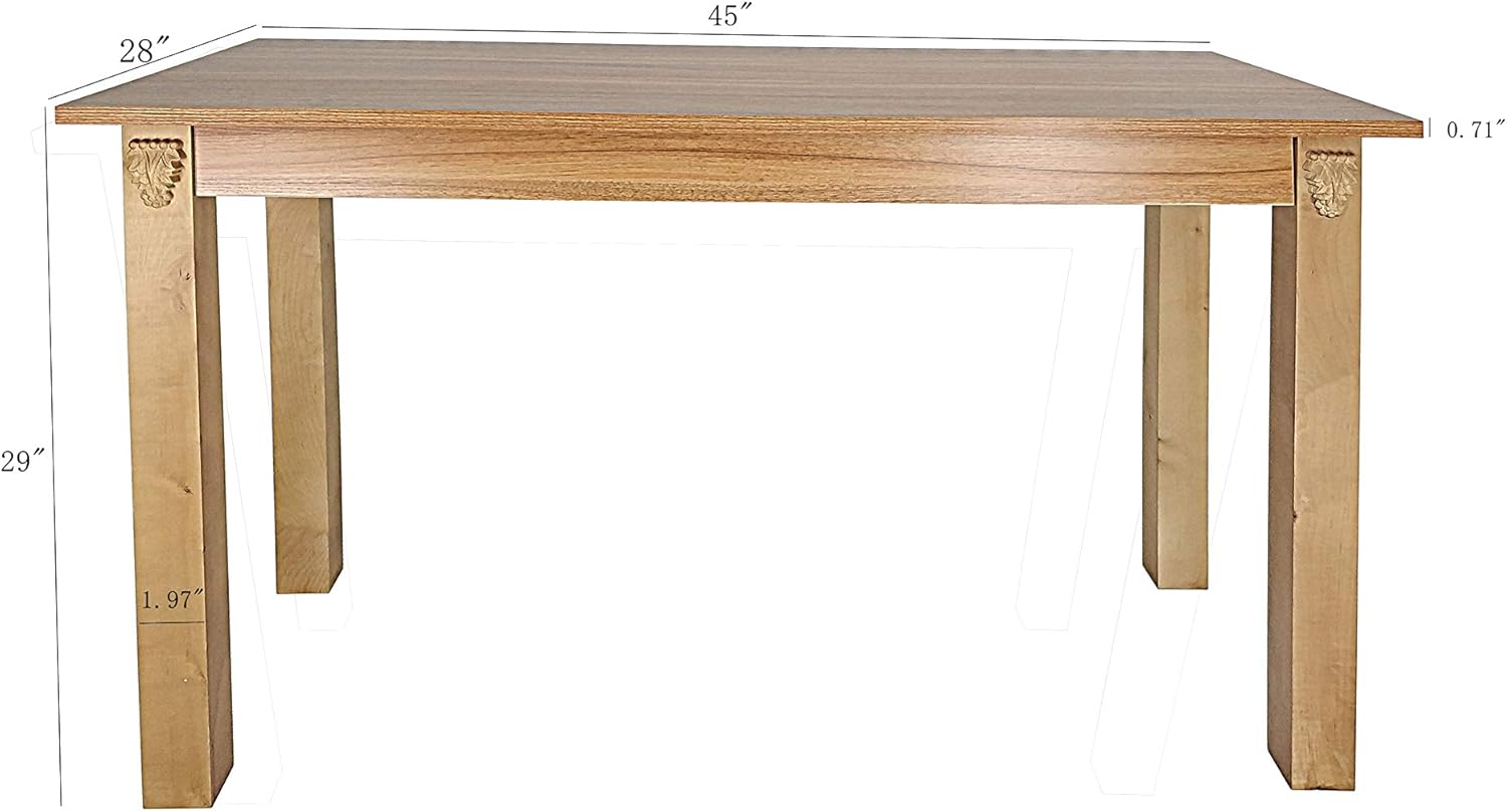 45" L x 28" D x 29" H Wood Communion Table W897583
