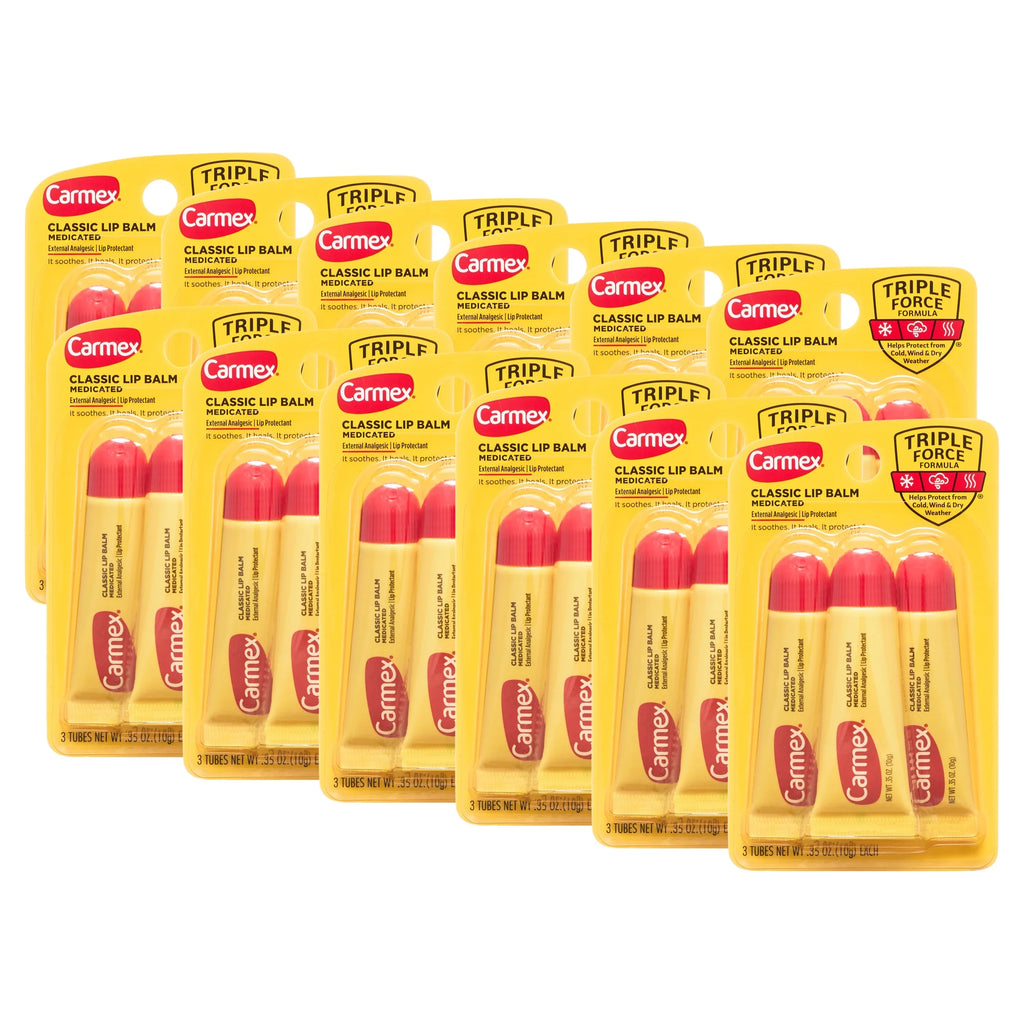 .35 oz Medicated Lip Balm Tubes, 36 Tubes L5965