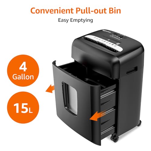6 Sheet Micro Cut Paper Shredder, Black G27632