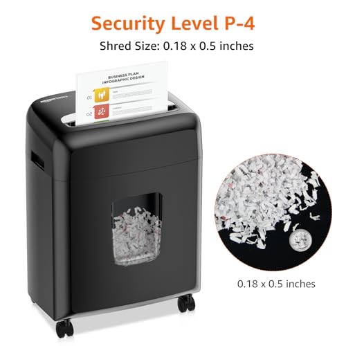 6 Sheet Micro Cut Paper Shredder, Black G27632