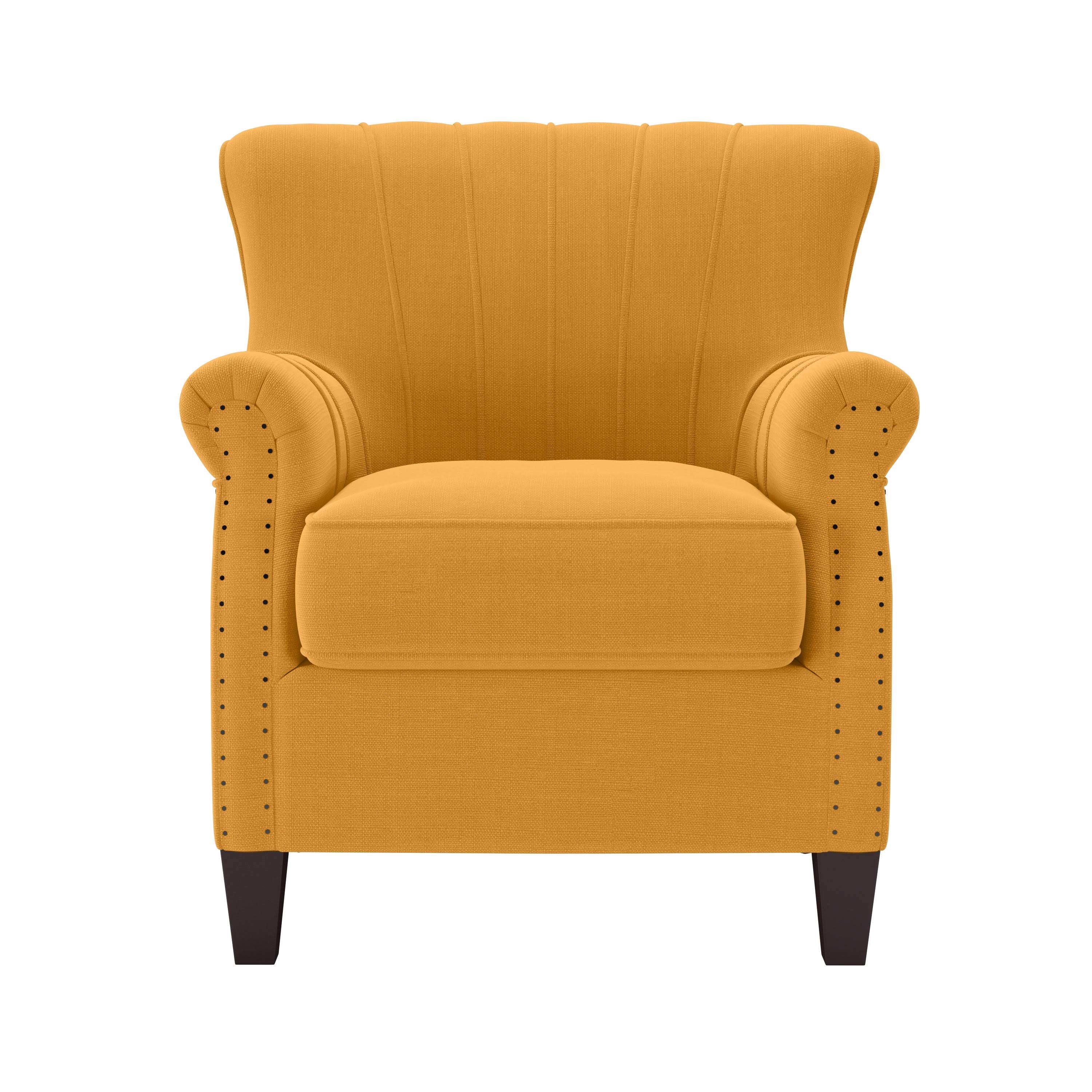 Soft Red Linen Armchair D199
