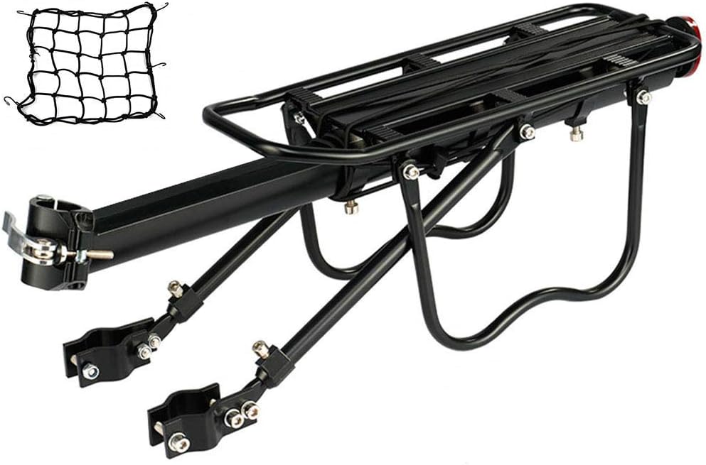 Black Quick Release Alloy Rear Bike Rack Pack of 2 H846396