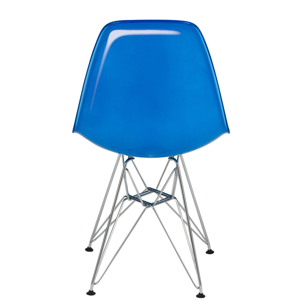 White Blue Dining Chair Q7760