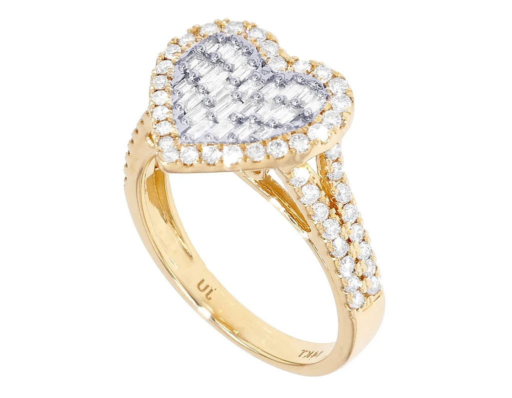 14K Yellow White Gold Diamond Engagement Ring U93367