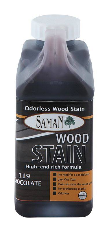 Semi-Transparent Chocolate Water-Based Wood Stain 32 oz. F9075