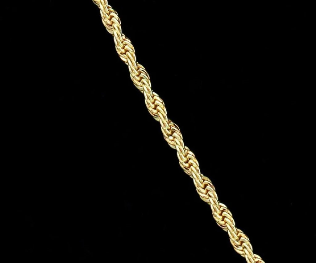 14K Bonded Gold Chain with Cross Pendant Necklace with Gift Box/Bag P41677