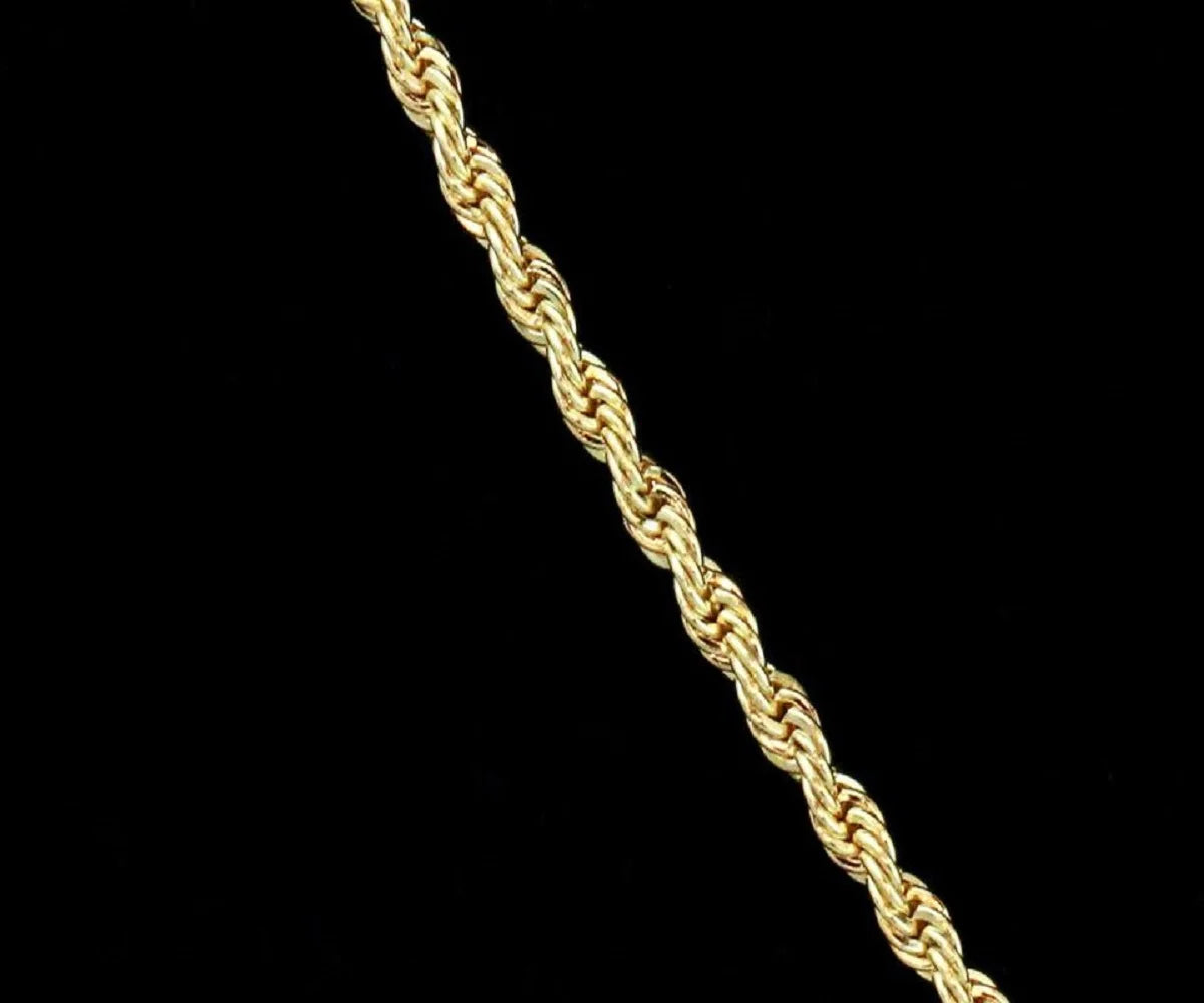 14K Bonded Gold Chain with Cross Pendant Necklace with Gift Box/Bag P41677