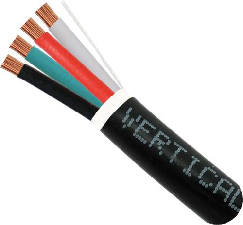 4 Conductor Direct Burial 14AWG Audio Cable, 500 ft. Pull Box L2854