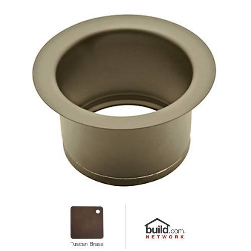 Extended Disposal Flange - Tuscan Brass O9355