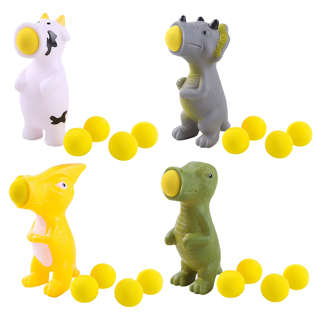 Cow Ball Blaster Animal Popper Toys With 5 Foam Balls E941