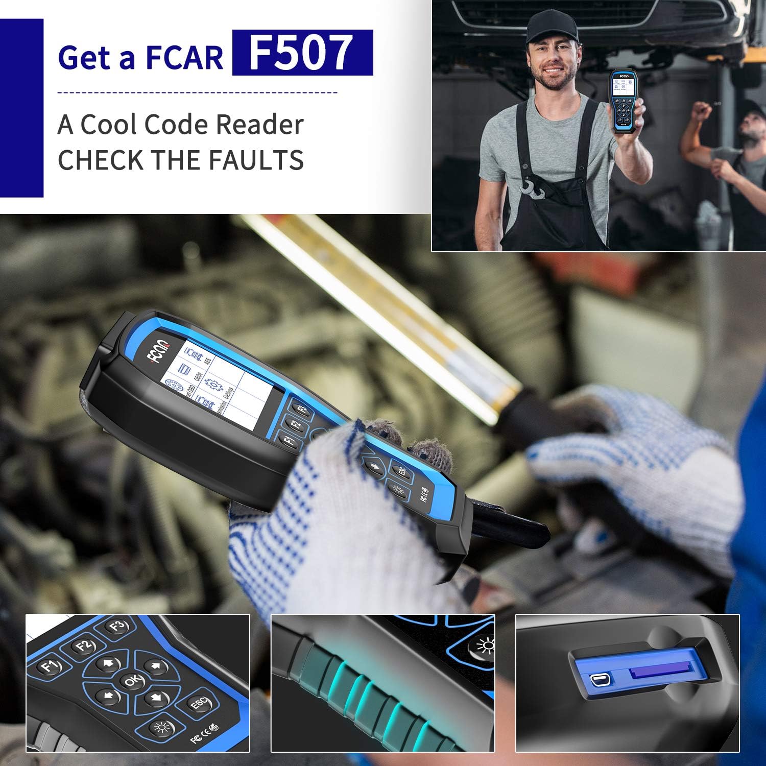 Heavy Duty Truck Scanner with ABS & Transmission Actuation Test D6619