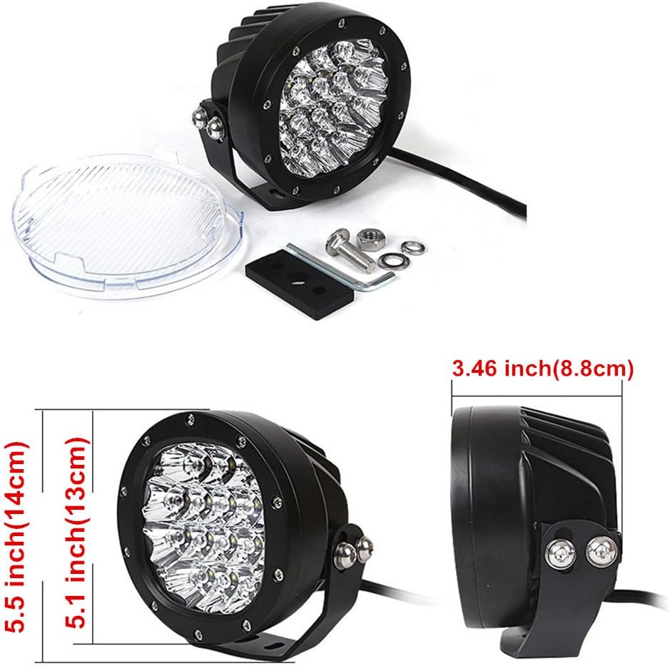 5 Inch Round LED Driving Light 80W 8000LM Spotlights C1831