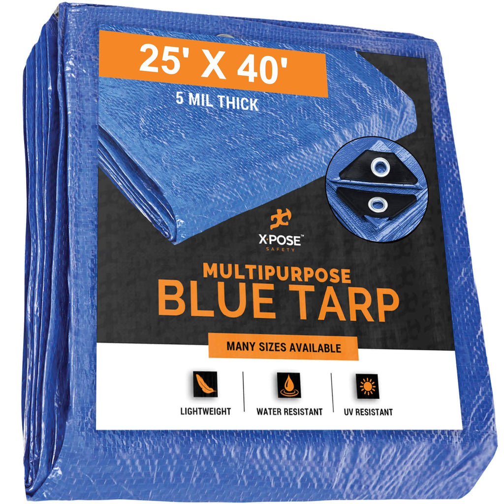 Blue Poly Tarp 25 x 40 U814400