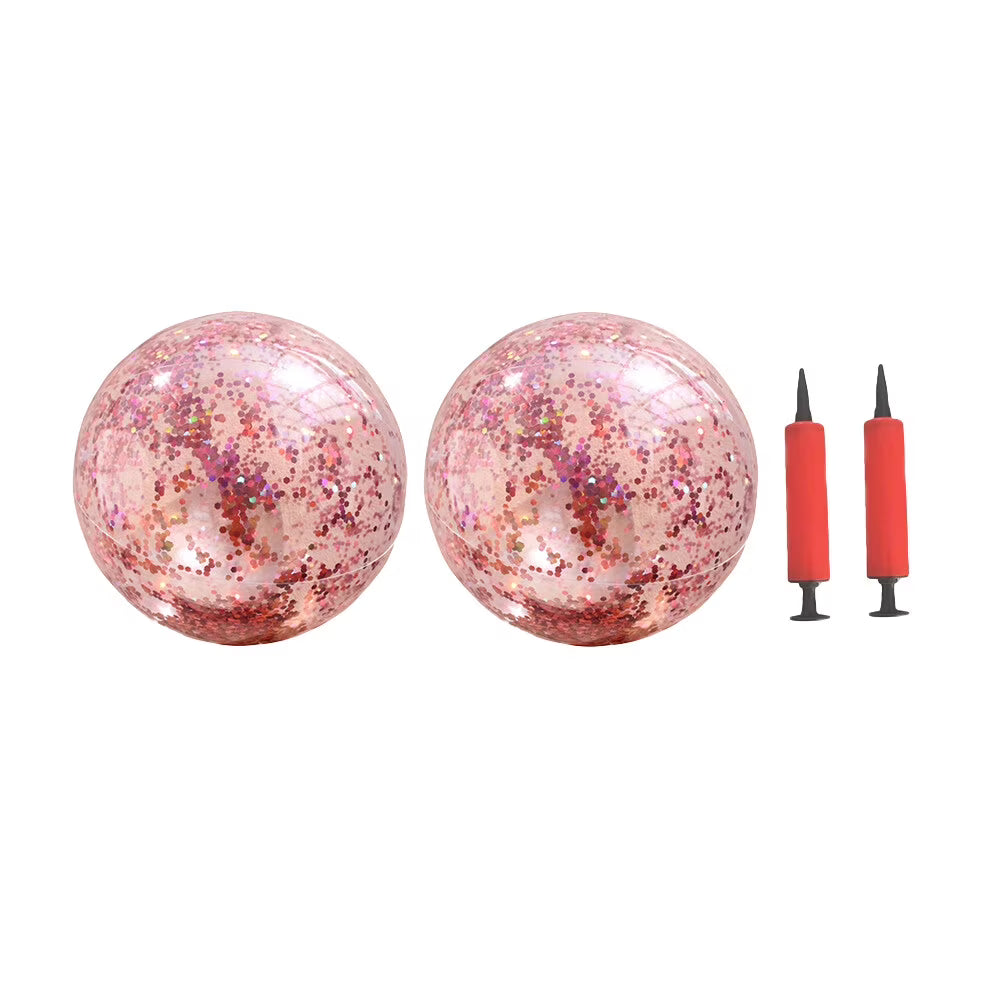 4 Pcs Glitter Ball and Pump Set M7591
