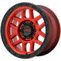17x9 6x139.7 -12mm Candy Red with Black Lip Wheel G80937