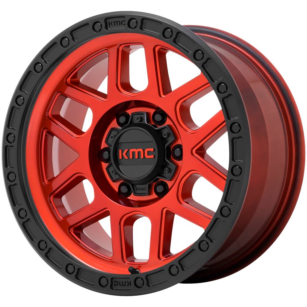 17x9 6x139.7 -12mm Candy Red with Black Lip Wheel G80937