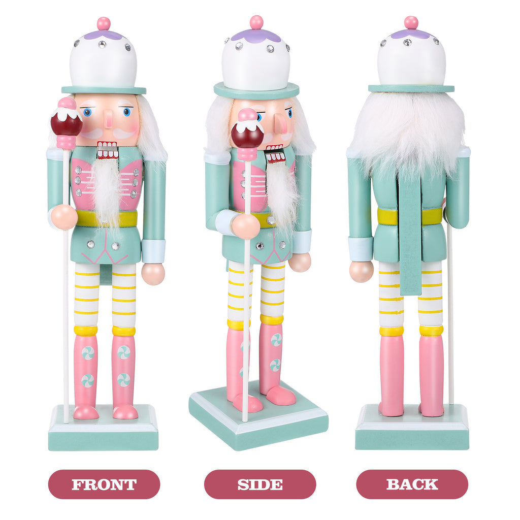Turquoise Wooden Nutcracker Statue G839141
