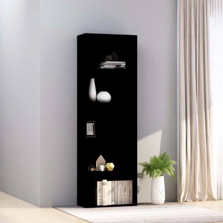 5-Tier Book Cabinet Black Chipboard A952