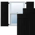 Black Composite Board-n-Batten Shutters (Per Pair) H645