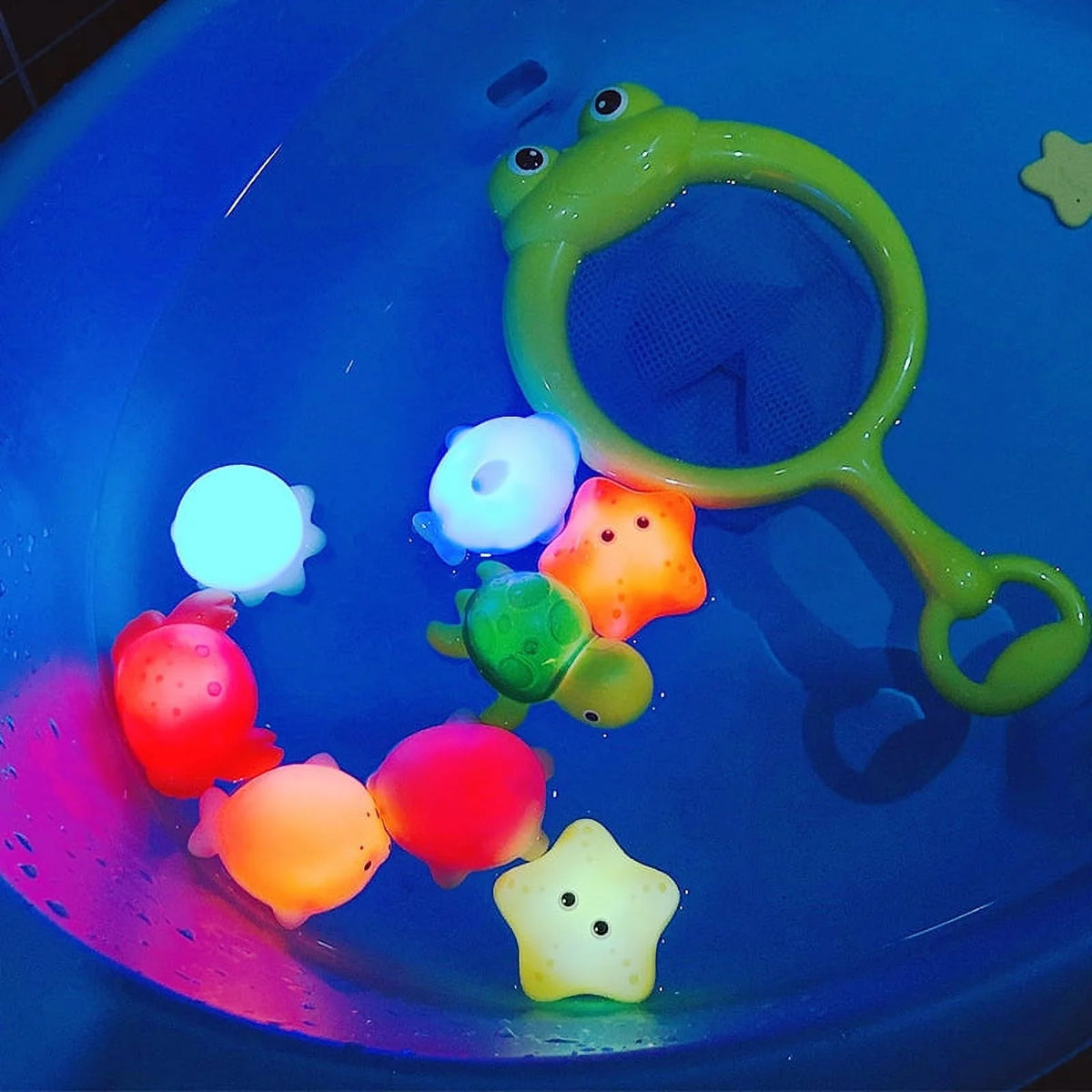 Fishing Game Bath Toys with Fish Net J2056