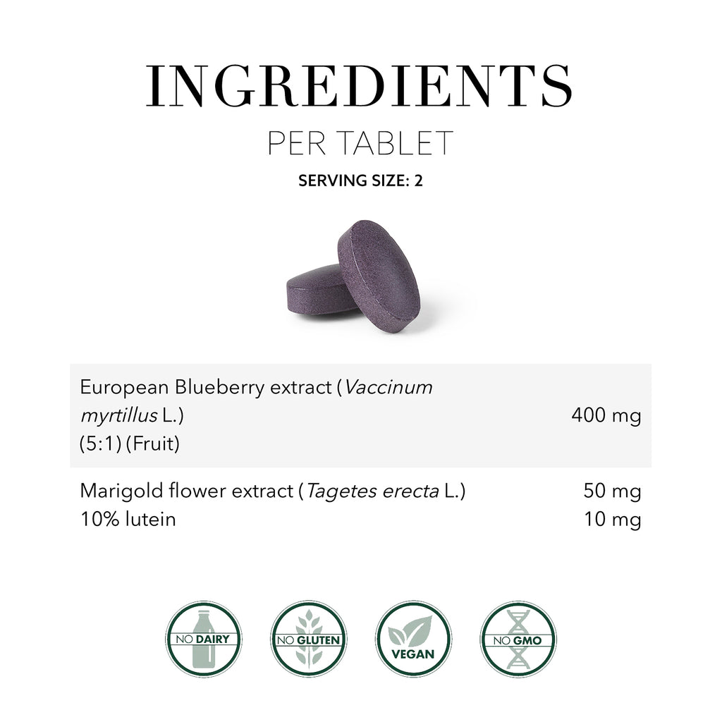 Blue Berry Strong Eye & Vision Support Supplement 120 Tablets Q30515