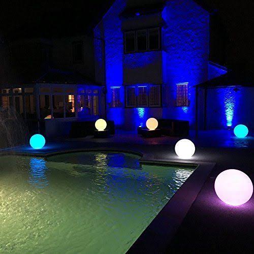RGB Colors 12-Inch Cordless Floating Pool Light W3850