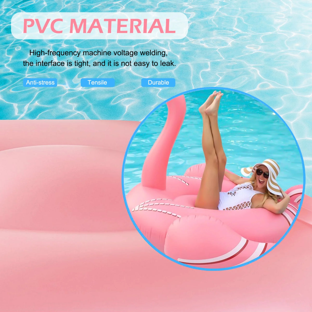 Inflatable Flamingos Pool Float I879368