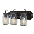 3-Light Oil-Rubbed Dark Bronze Farmhouse Vanity Light D3603