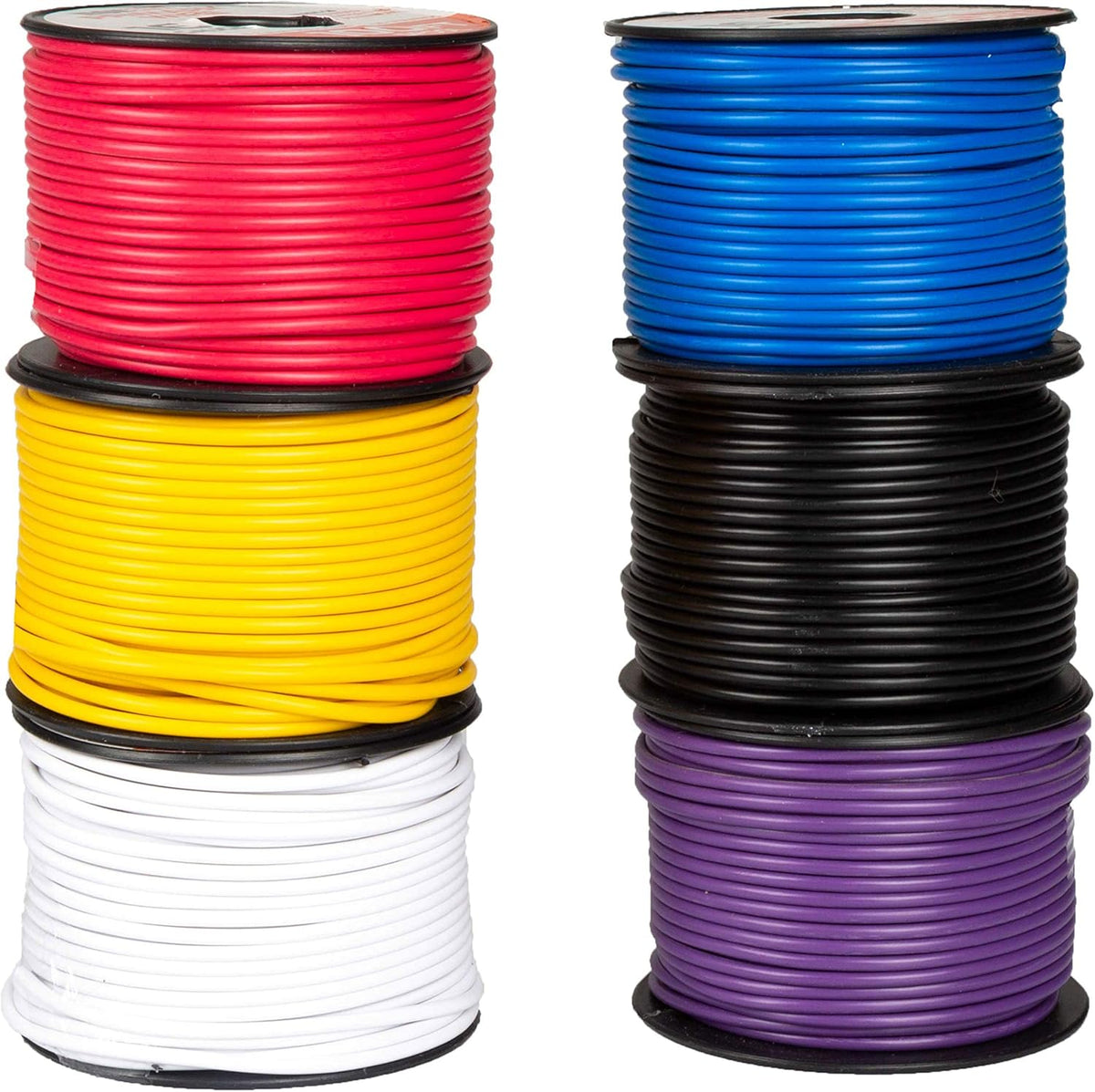 16 Gauge Copper Clad Aluminum Wire 100 Ft per Roll, 10 Roll Assortment Pack of 2 K244924