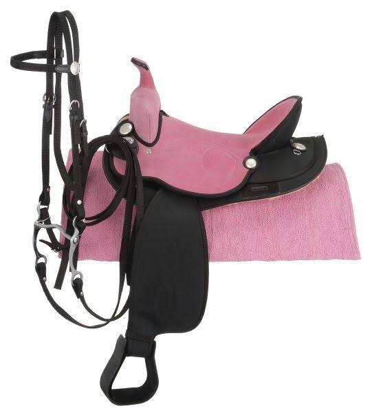 Suede Seat Synthetic Trail Saddle Package F551