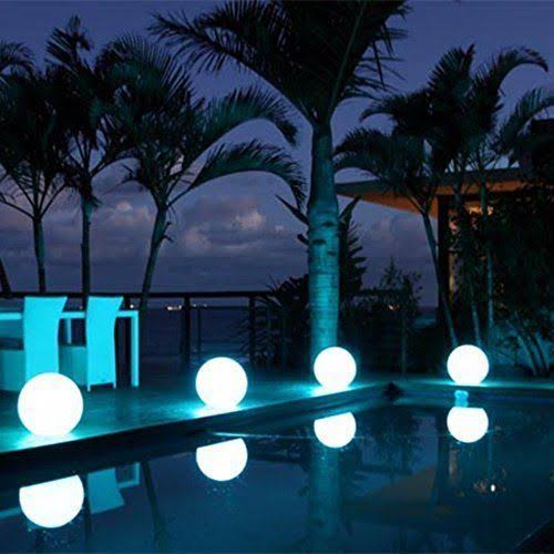 RGB Colors 12-Inch Cordless Floating Pool Light W3850