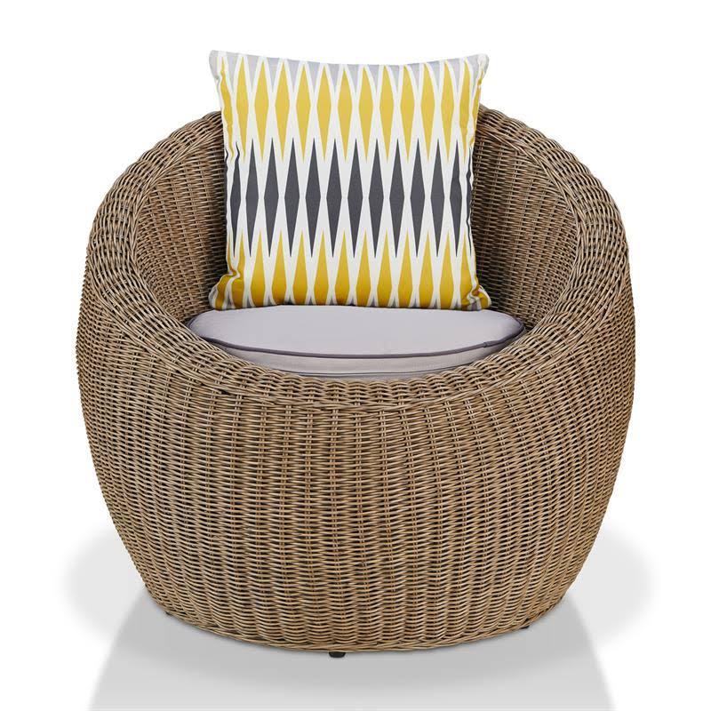 Natural Brown Aluminum Outdoor Chair D957
