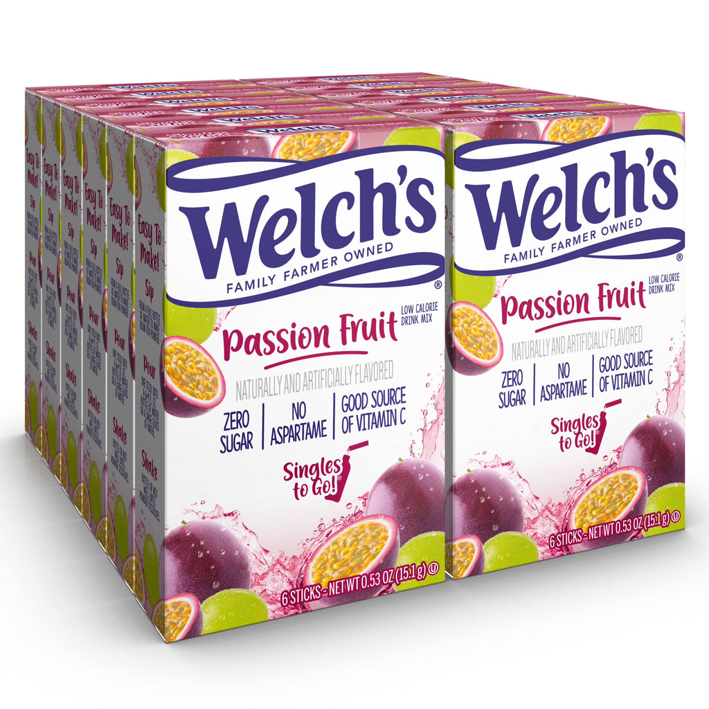 Passion Fruit Water Drink Mix Powder Sticks (72 Total Servings) W9380