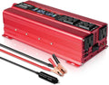 1000W/2000W Peak Car Power Inverter DC 12V to 110V AC Converter with LCD Display Dual AC Outlets Dual USB, Pack of 2 O337343
