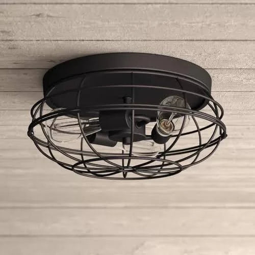 Caged Dome Flush Mount Q5302