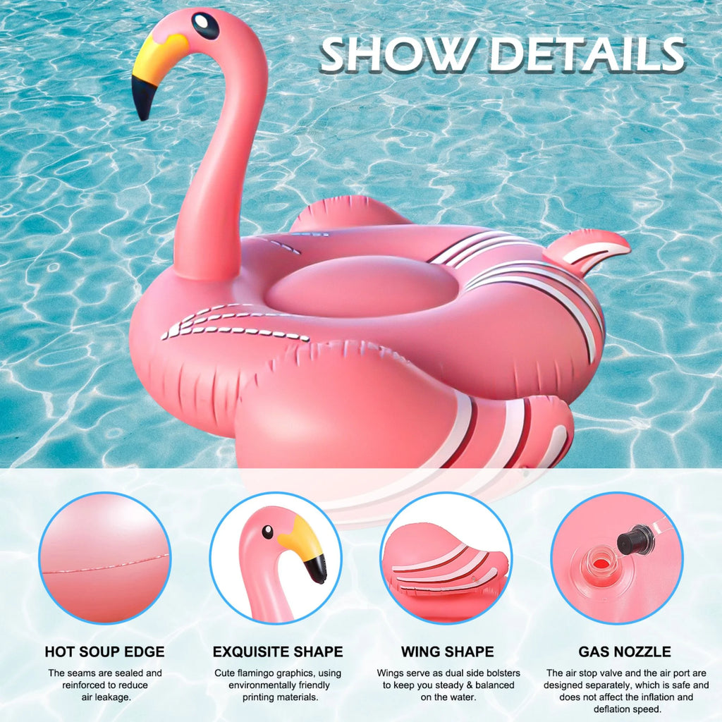 Inflatable Flamingos Pool Float I879368