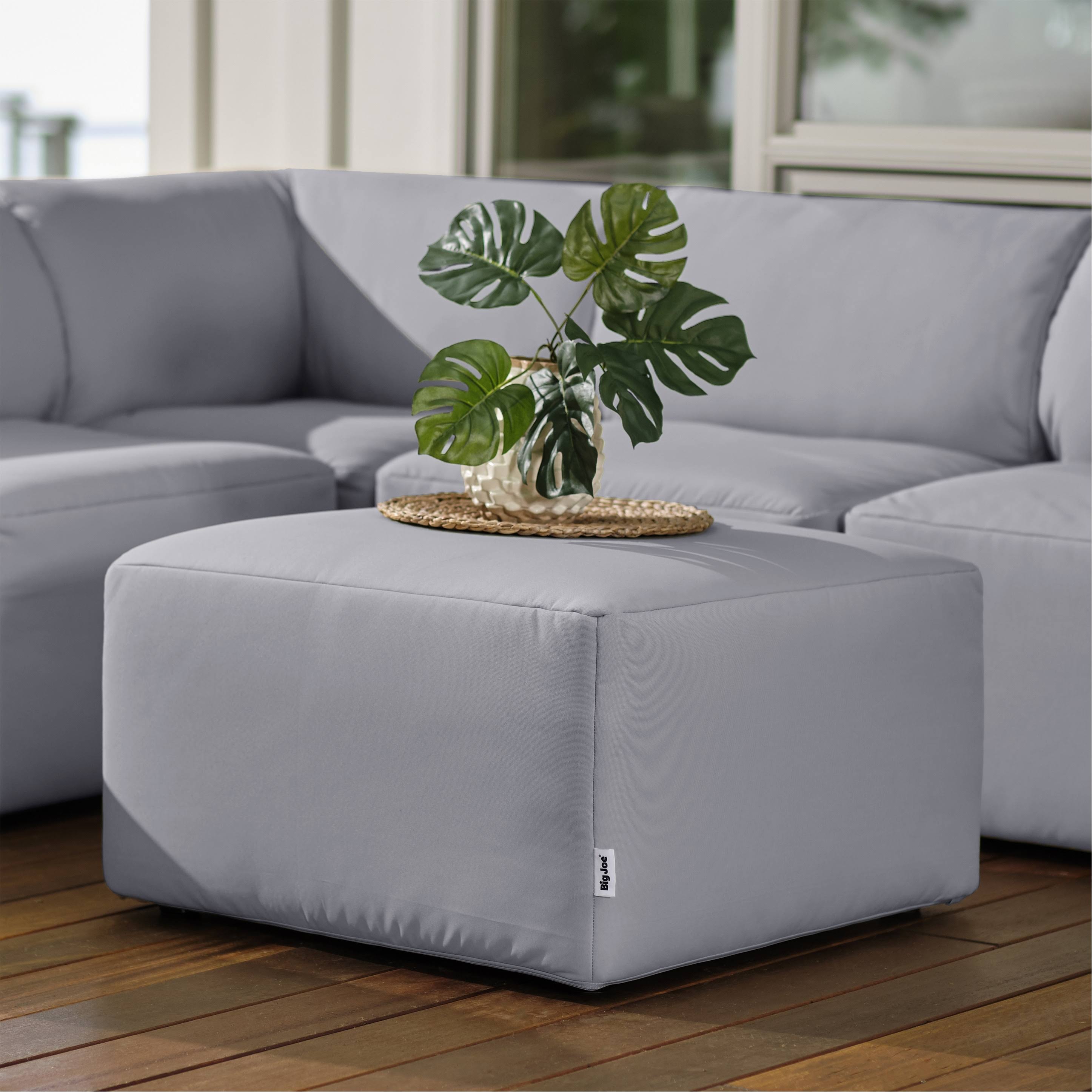 Castor Gray Outdoor Ottoman Q845