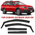 4 Pieces In-Channel Rain Guards for Subaru Outback 2020-2024 Q691802