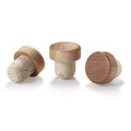 Natural T-Cork with Wood Top B1086