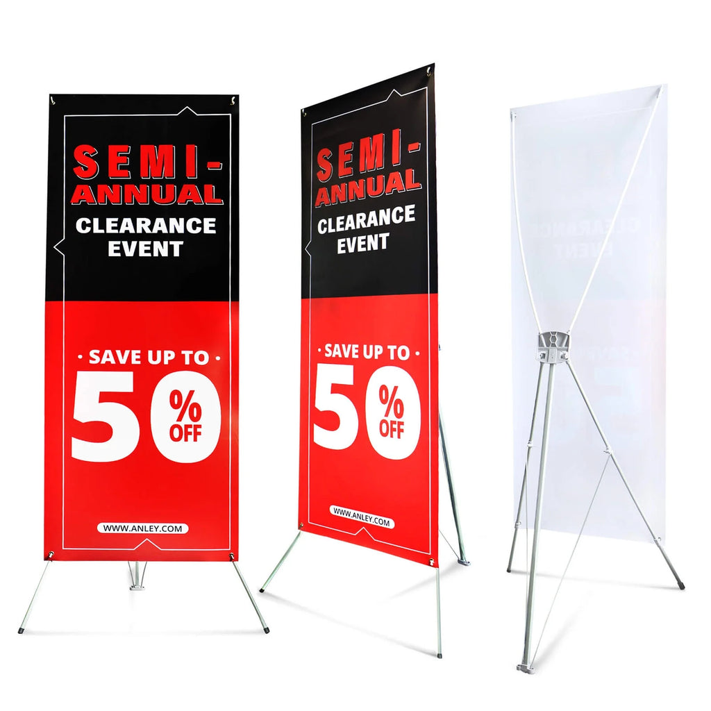 Portable X Stand Banner with Travel Bag F3494