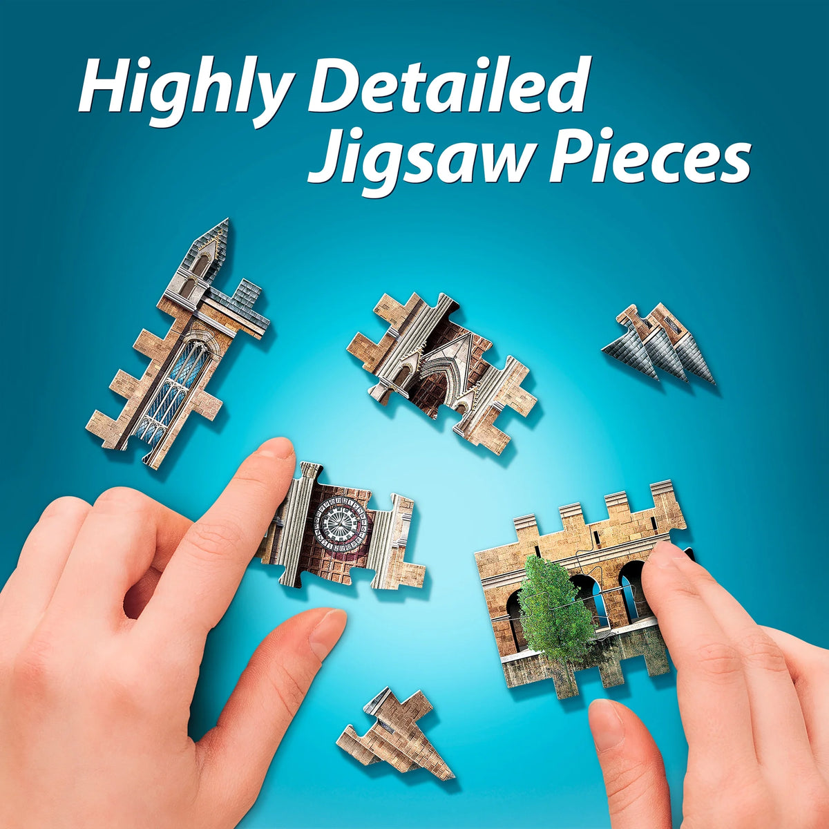 Harry Potter Hogwarts Castle 1,725 Piece 3D Jigsaw Puzzle Bundle Y396119