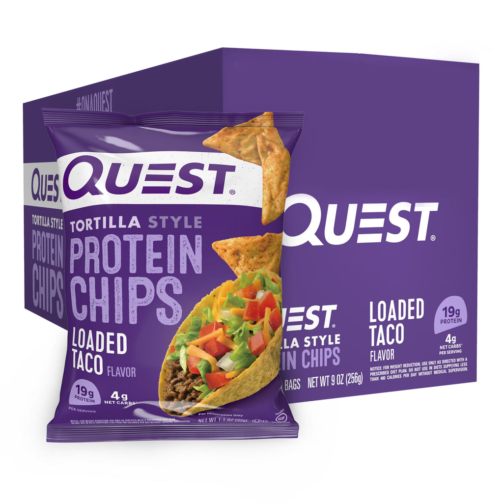 Loaded Taco Tortilla Style Protein Chips (8 Bags) O436