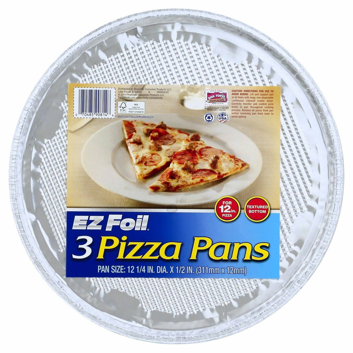 12 Pc EZ Foil Pizza Pans E404