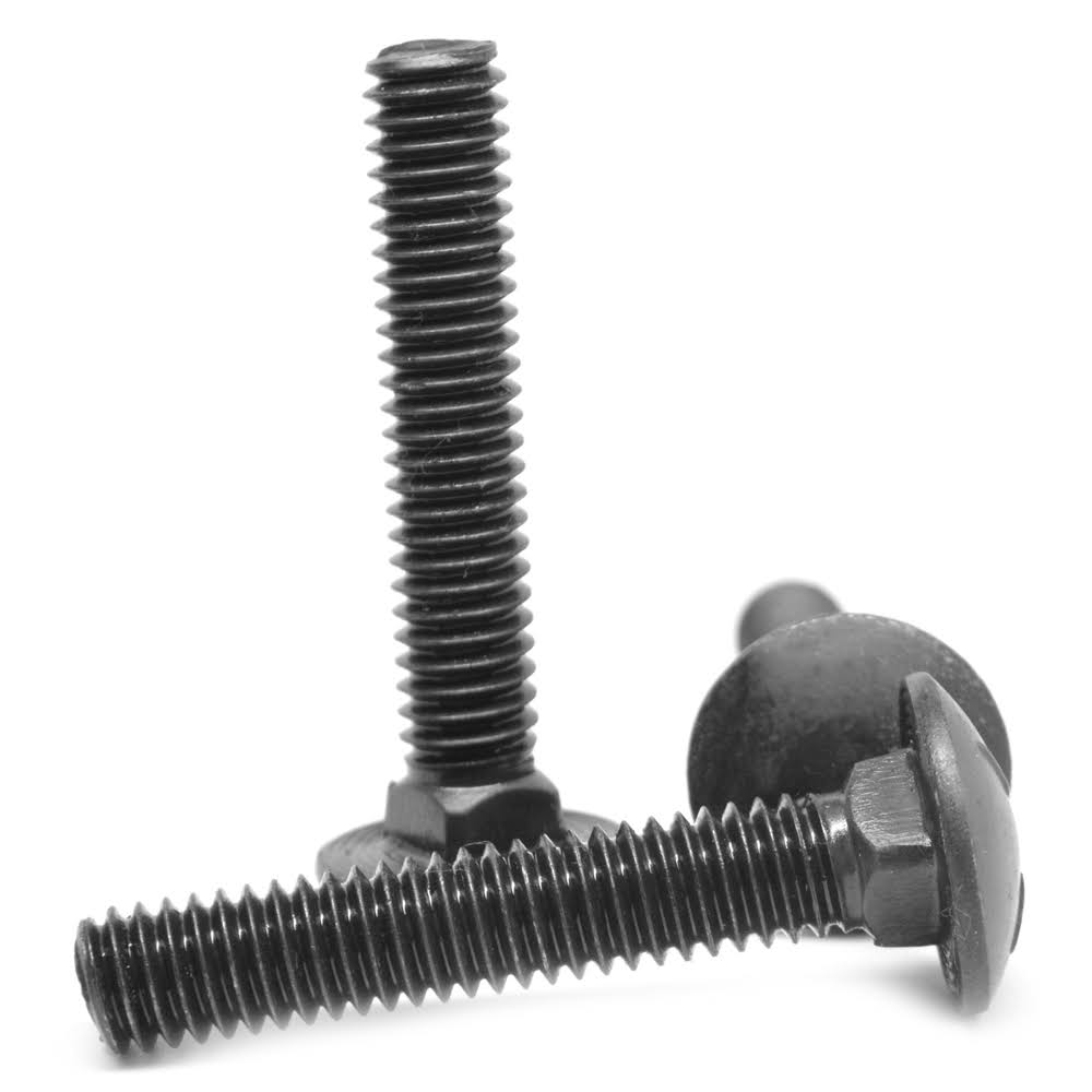 5/8x22-11 x 2x22 Coarse Thread Grade 5 Carriage Bolt Medium Carbon Steel Black Oxide E632516