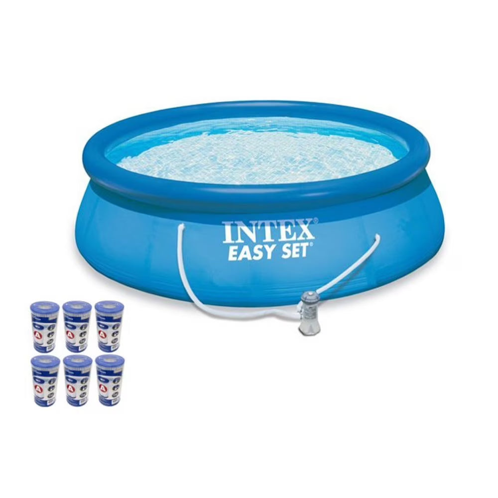 Above Ground Swimming Pool Kit with 6 Replacement Filters Z990