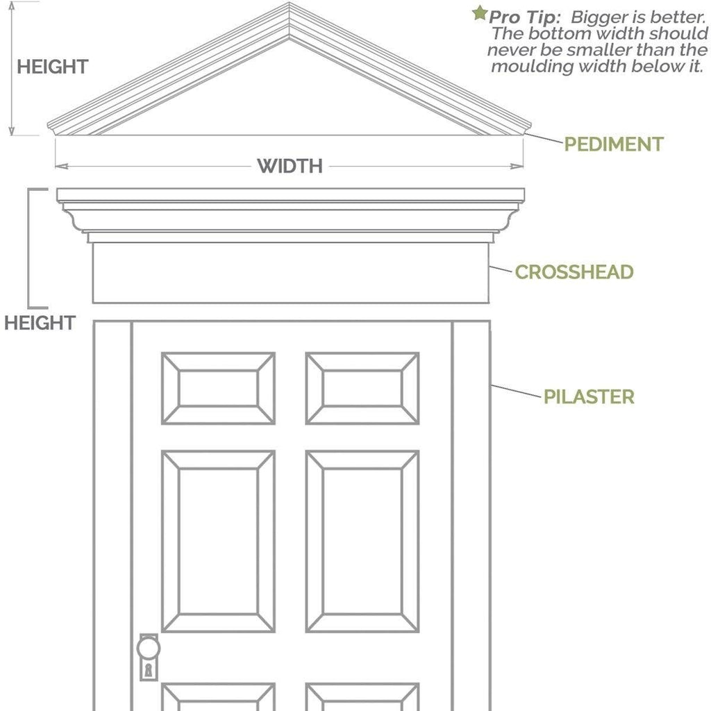 Flat Panel PVC Pilaster with Capital and Base (Pair) K172